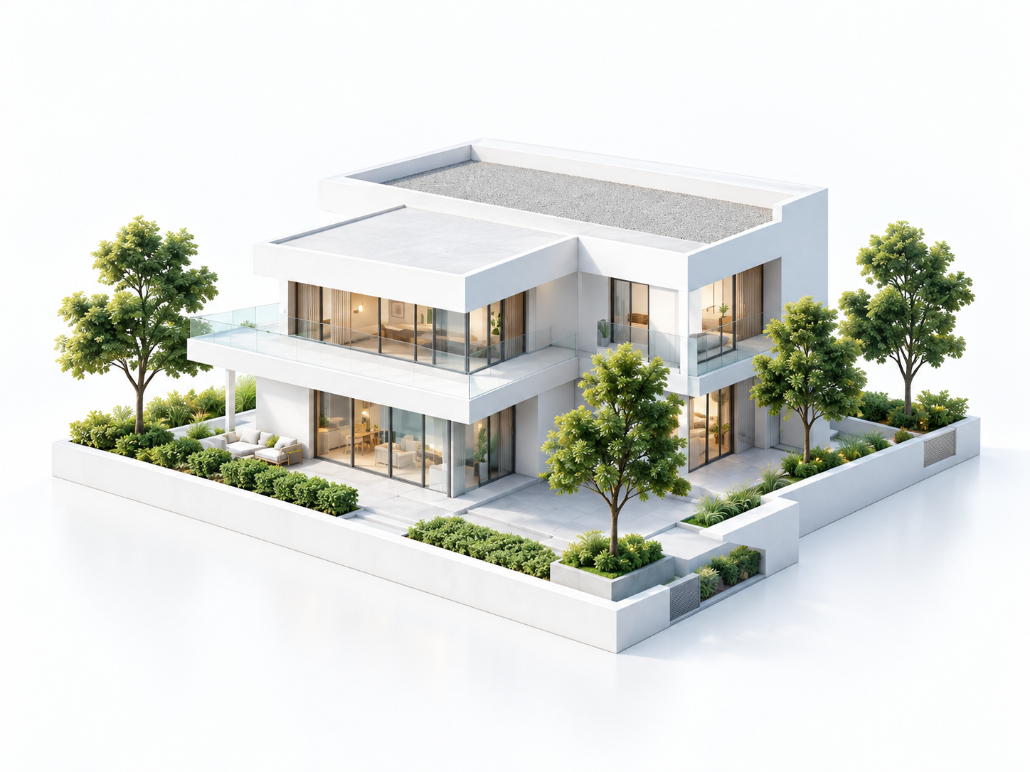 Maison moderne conçue avec Prêt à Bâtir