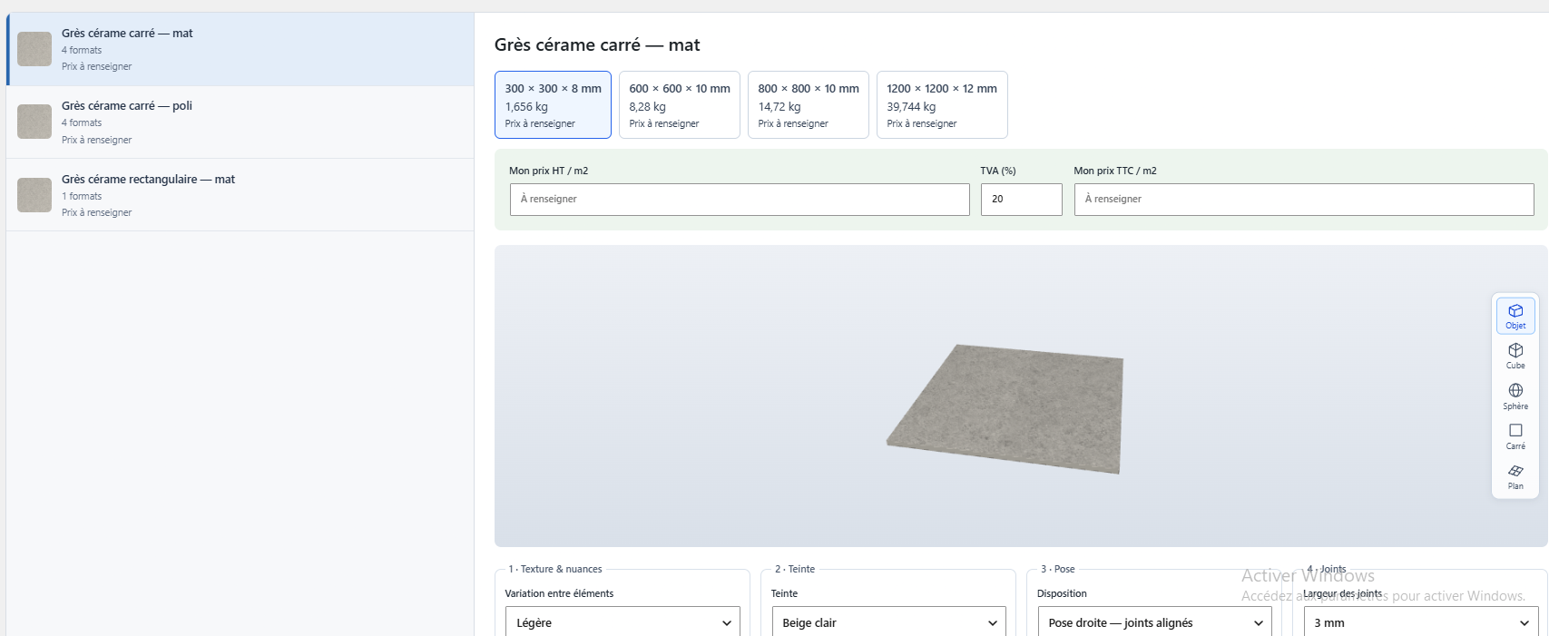 Catalogue produits de la plateforme Prêt à Bâtir : références fournisseurs pour les artisans du bâtiment